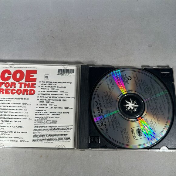 David Allan Coe For The Record CD The First 10 Years Country 1984 Columbia - Picture 3 of 3